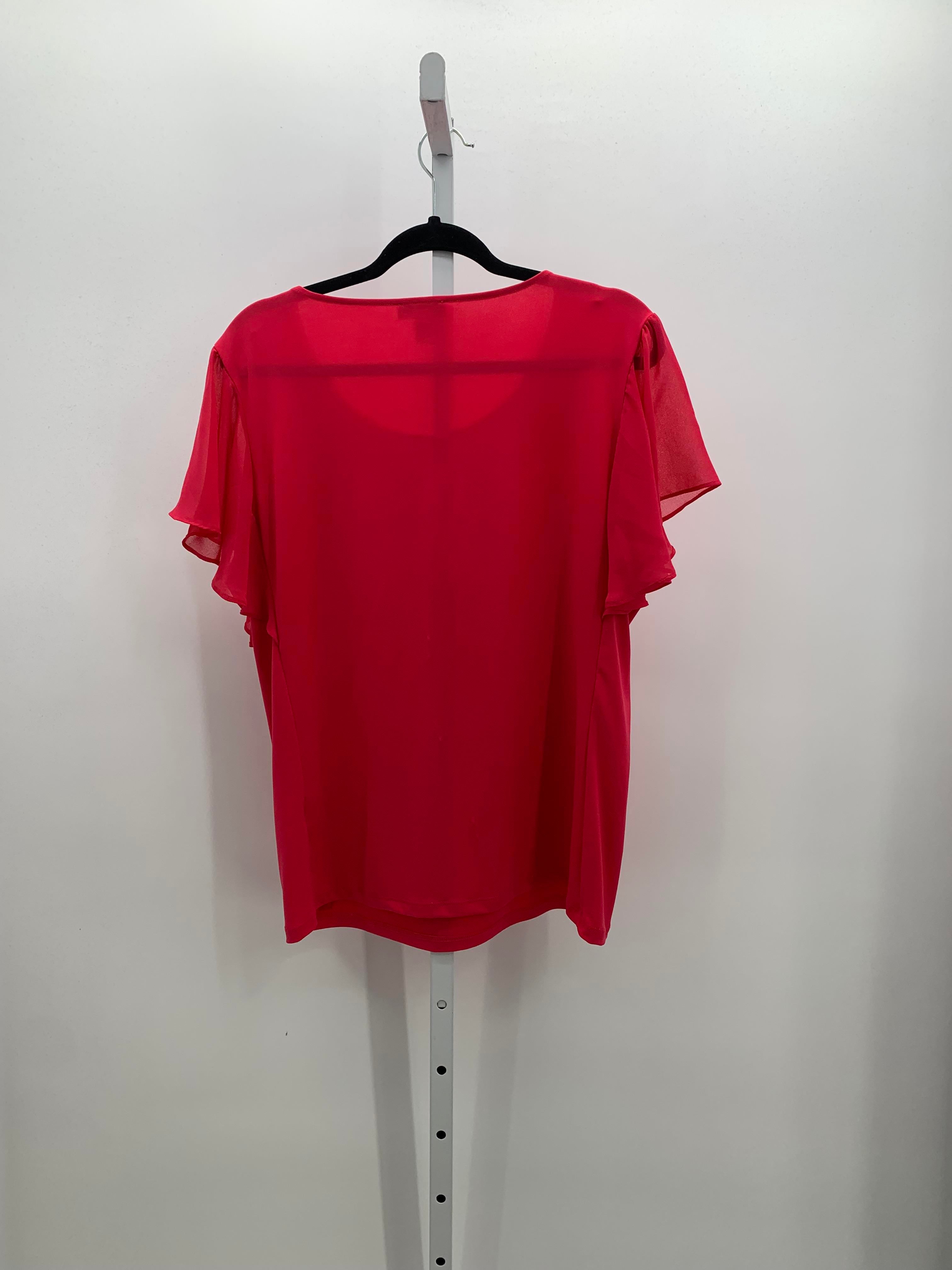 Calvin Klein Size Large Misses Short Sleeve Shirt