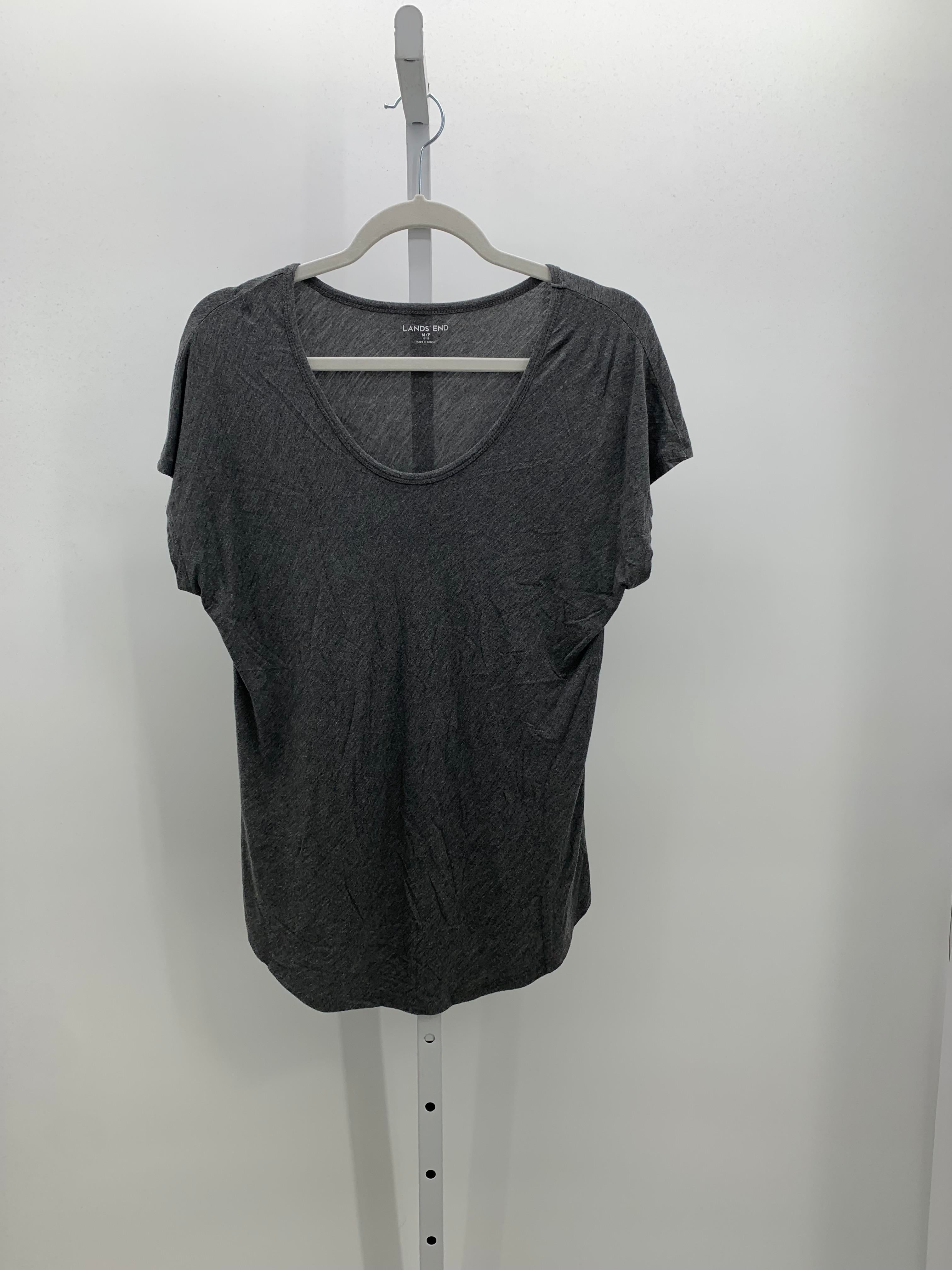 Lands End Size Medium Petite Petite Short Sleeve Shirt