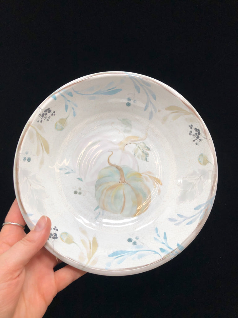 2 MELAMINE PUMPKIN BOWLS.