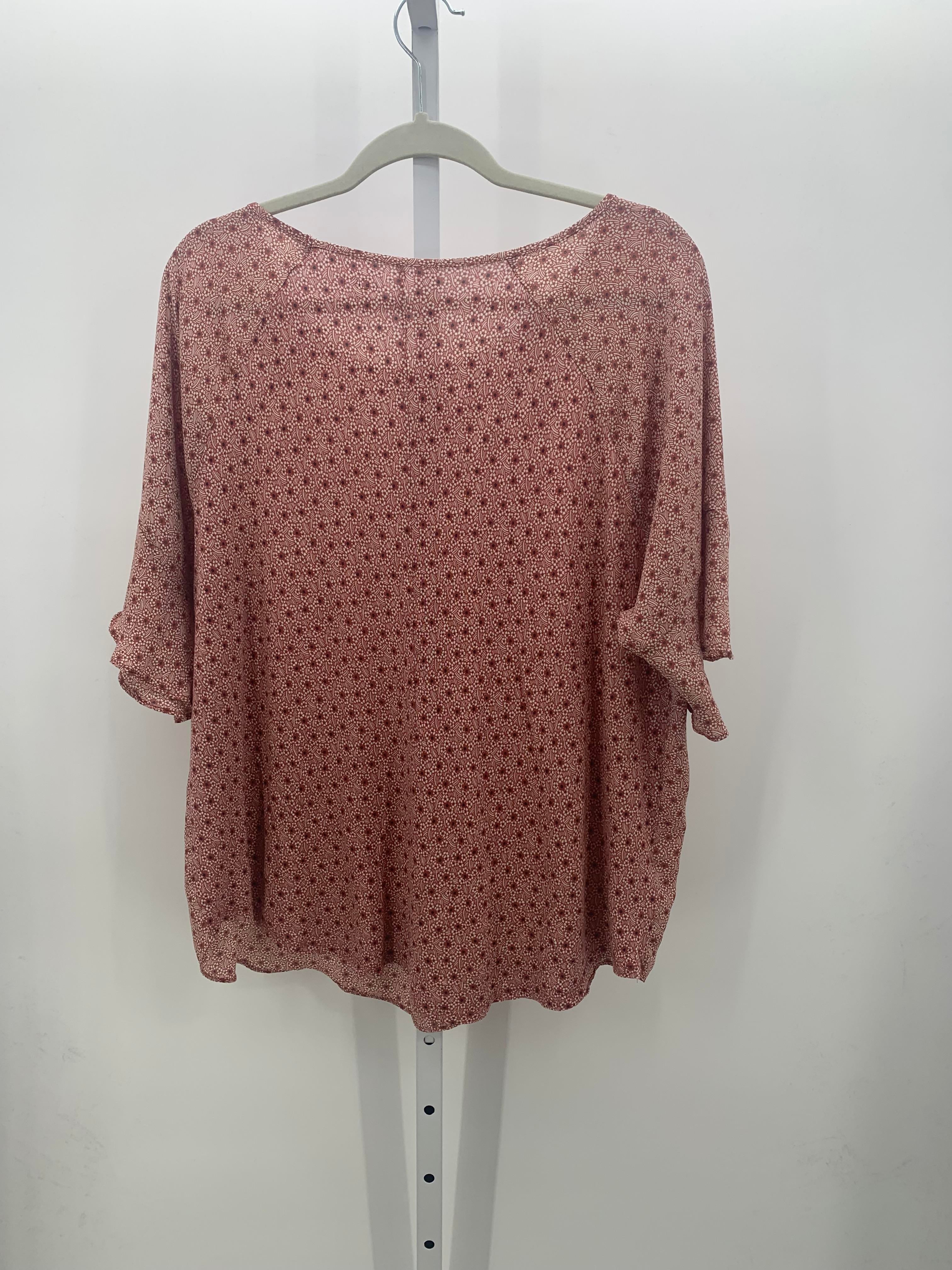 Loft Size Extra Large Misses Short Sleeve Shirt