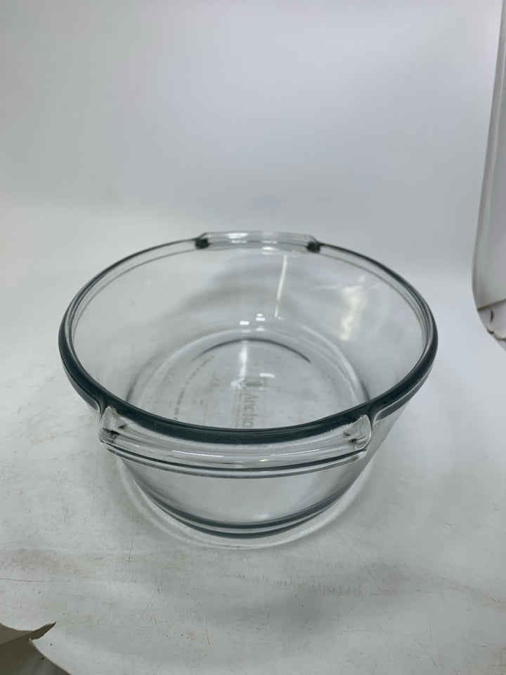DEEP GLASS OVAL OVEN ROASTING BAKING DISH.