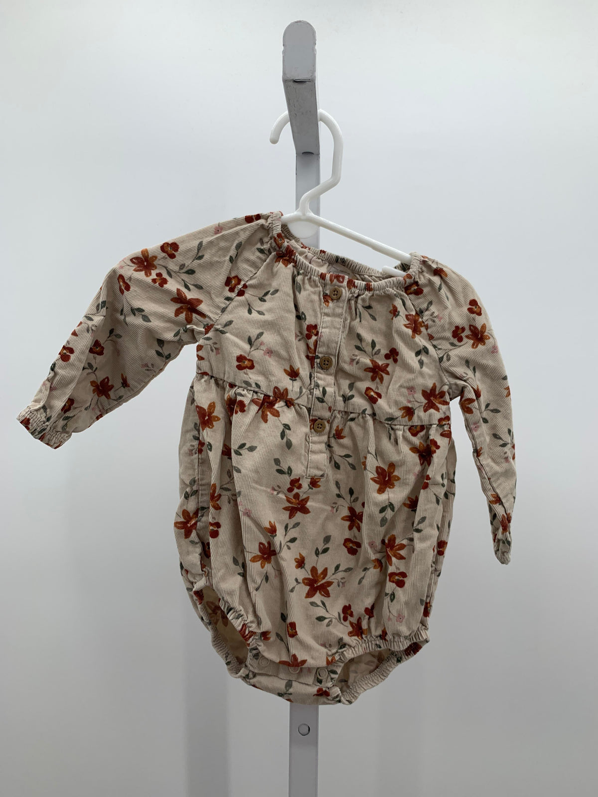 Carters Size 9 Months Girls Long Slv. Romper