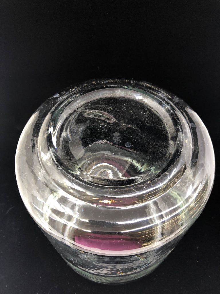 LARGE GLASS CANISTER W/ CHALKBOARD LABEL BLACK TOP.
