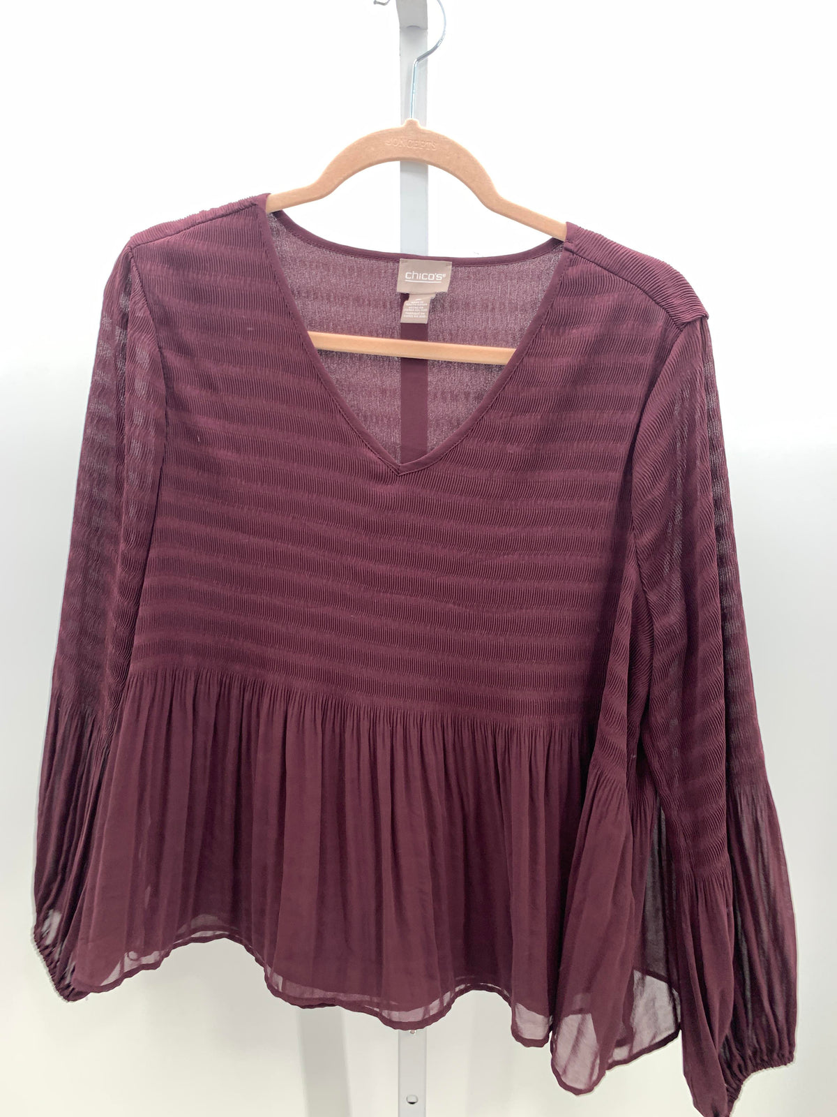 Chico's Size Medium Misses Long Sleeve Shirt