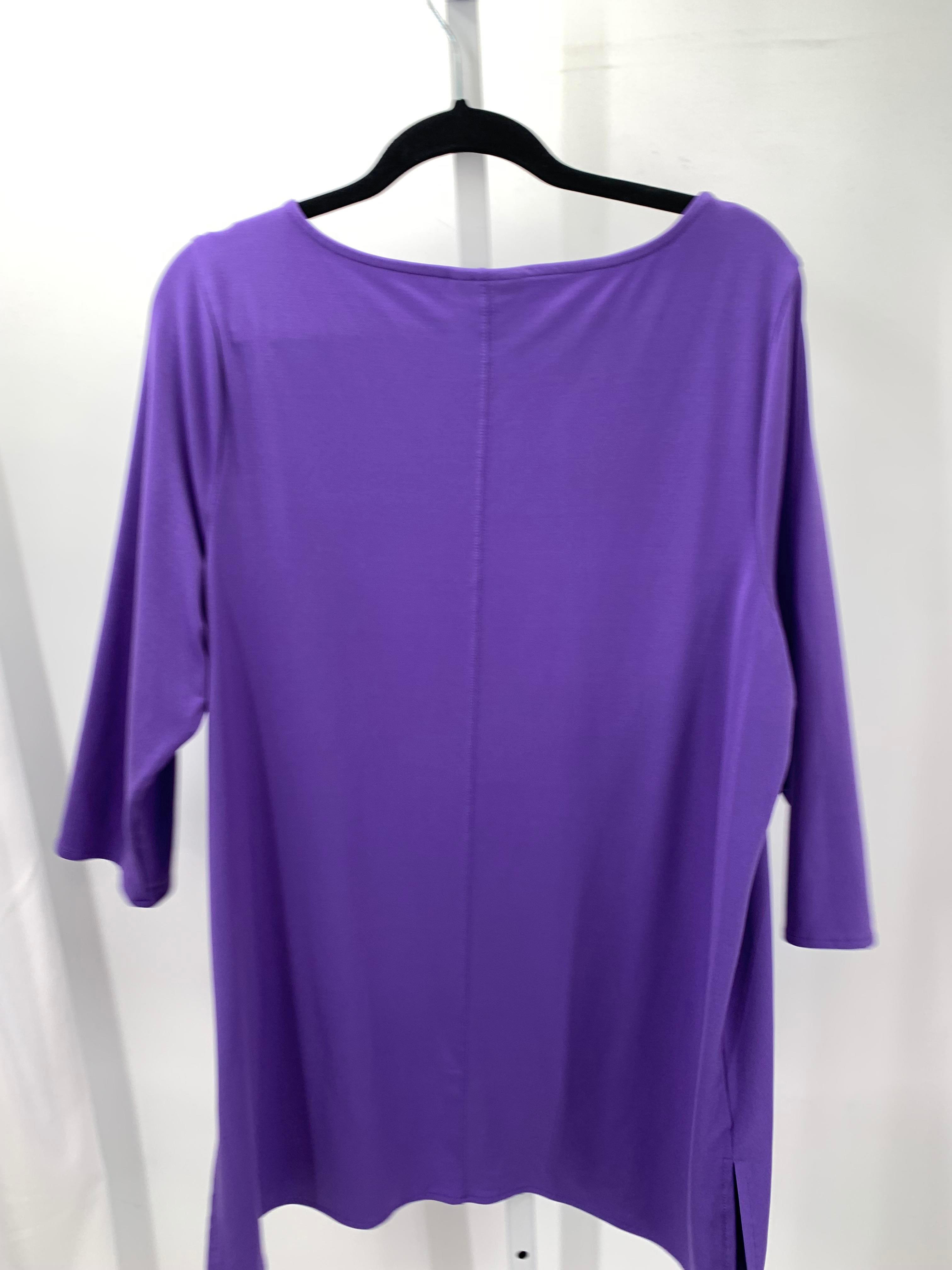 Alfani Size Extra Large Misses 3/4 Sleeve Shirt