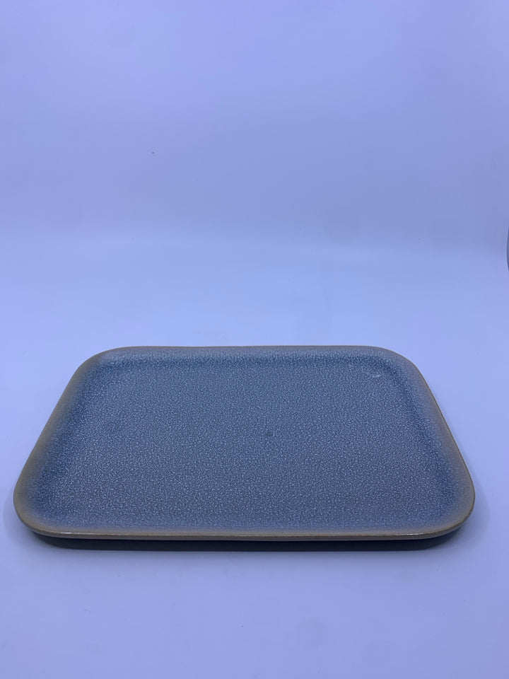 BLOOMINGVILLE LIGHT BLUE SPECKLED STONEWARE TRAY.