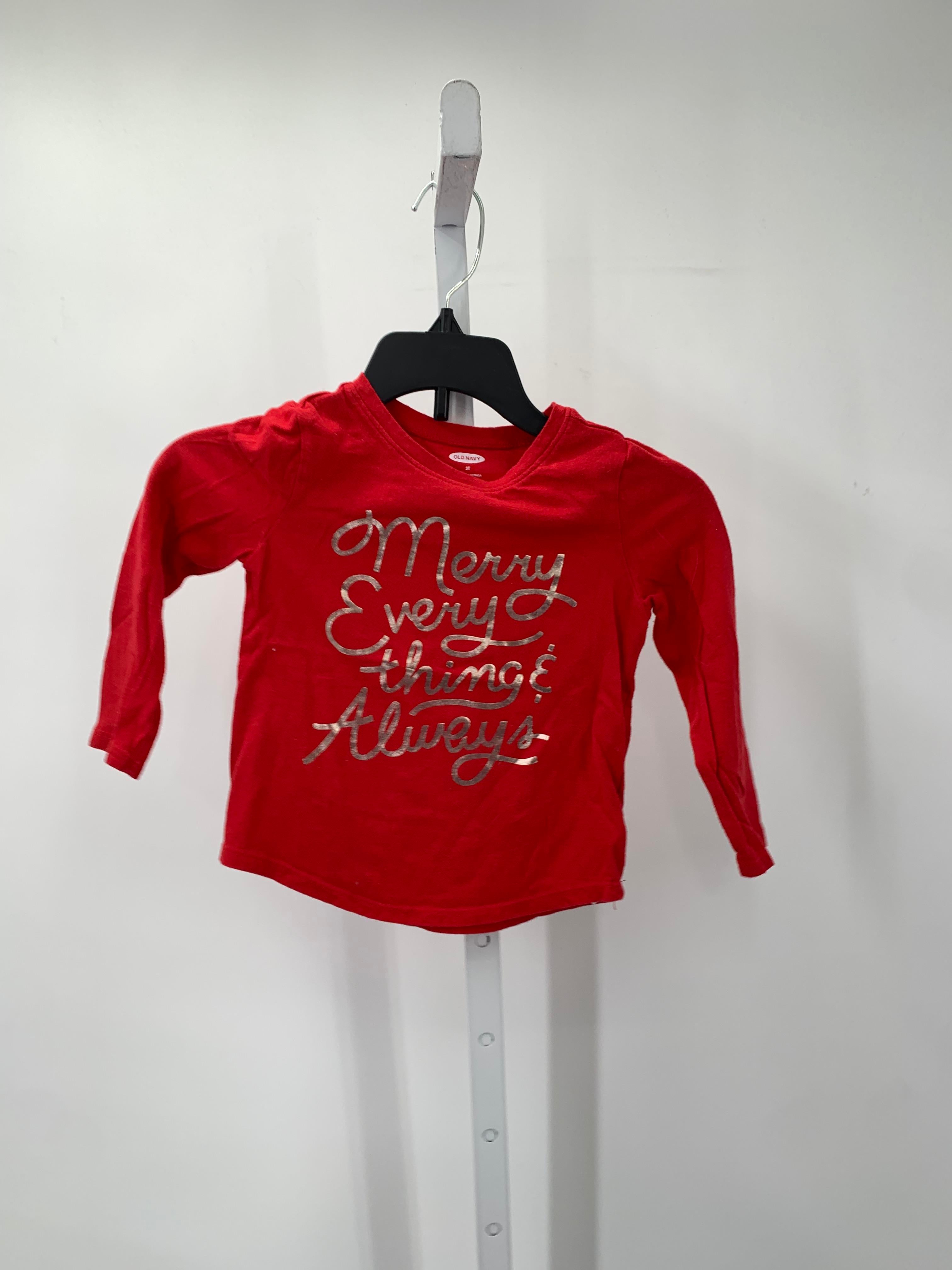 LONG SLV SHIRT MERRY EVERYTHING & ALWAYS