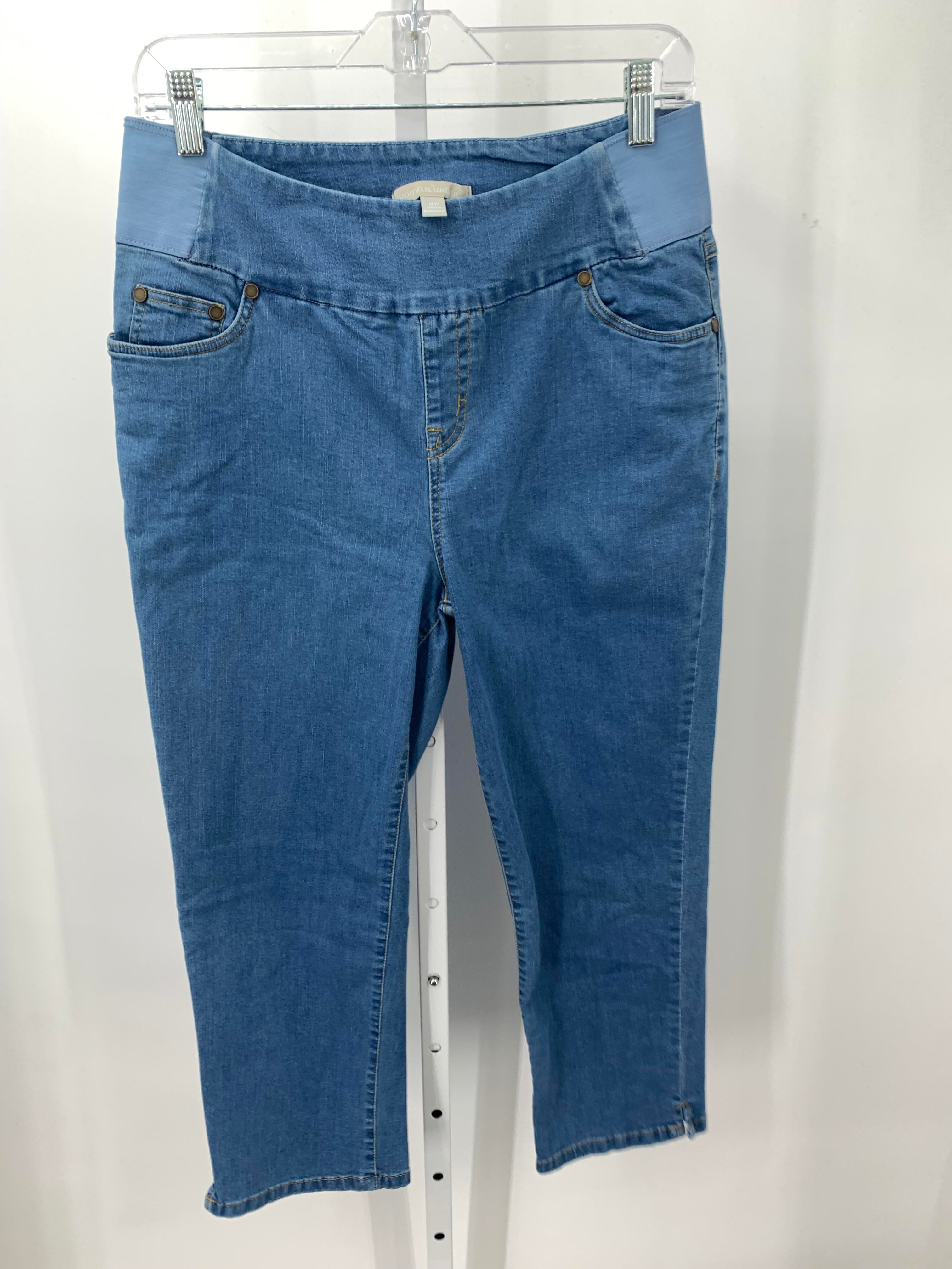 Woman Within Size 14 W Womens Capri Pants