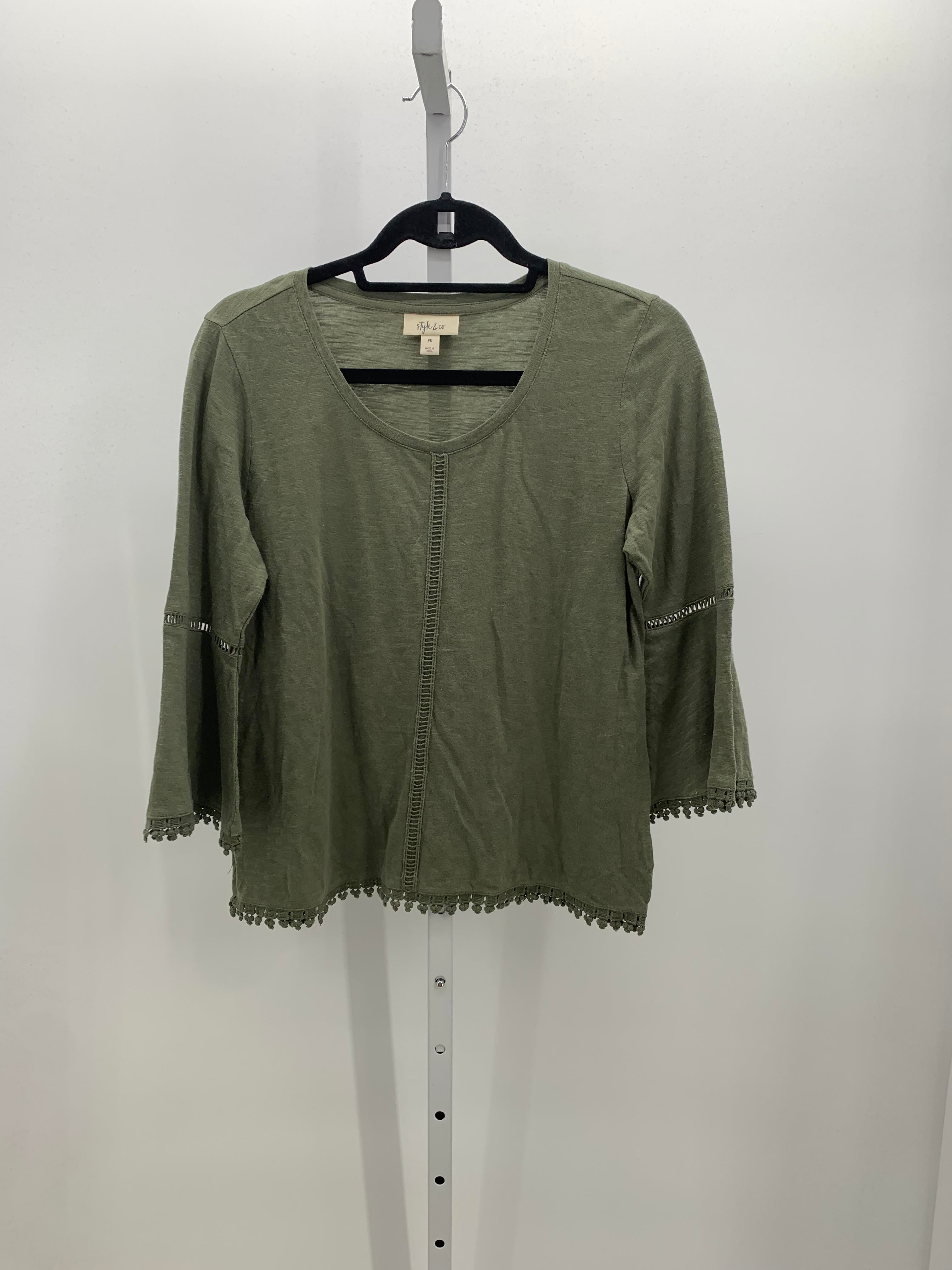 Style & Co. Size Small Petite Petite 3/4 Sleeve Shirt