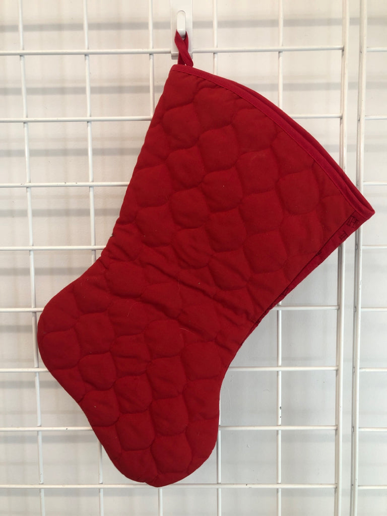 RED WINNIE THE POOH CHRISTMAS STOCKING.