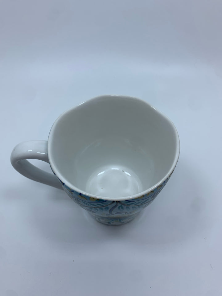 31PC AISHA BLUE DINNER SET SRV FOR 8.