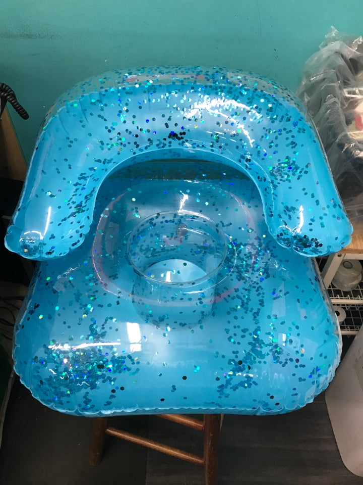 Blue Inflatable Sparkle Chair