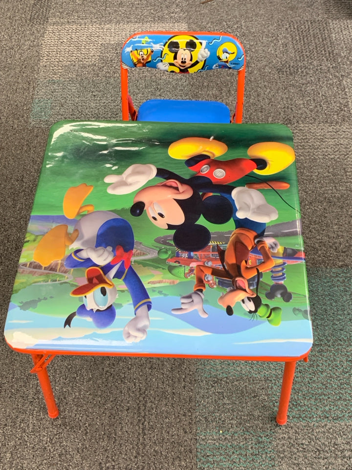 Mickey Mouse Table & Chair Set