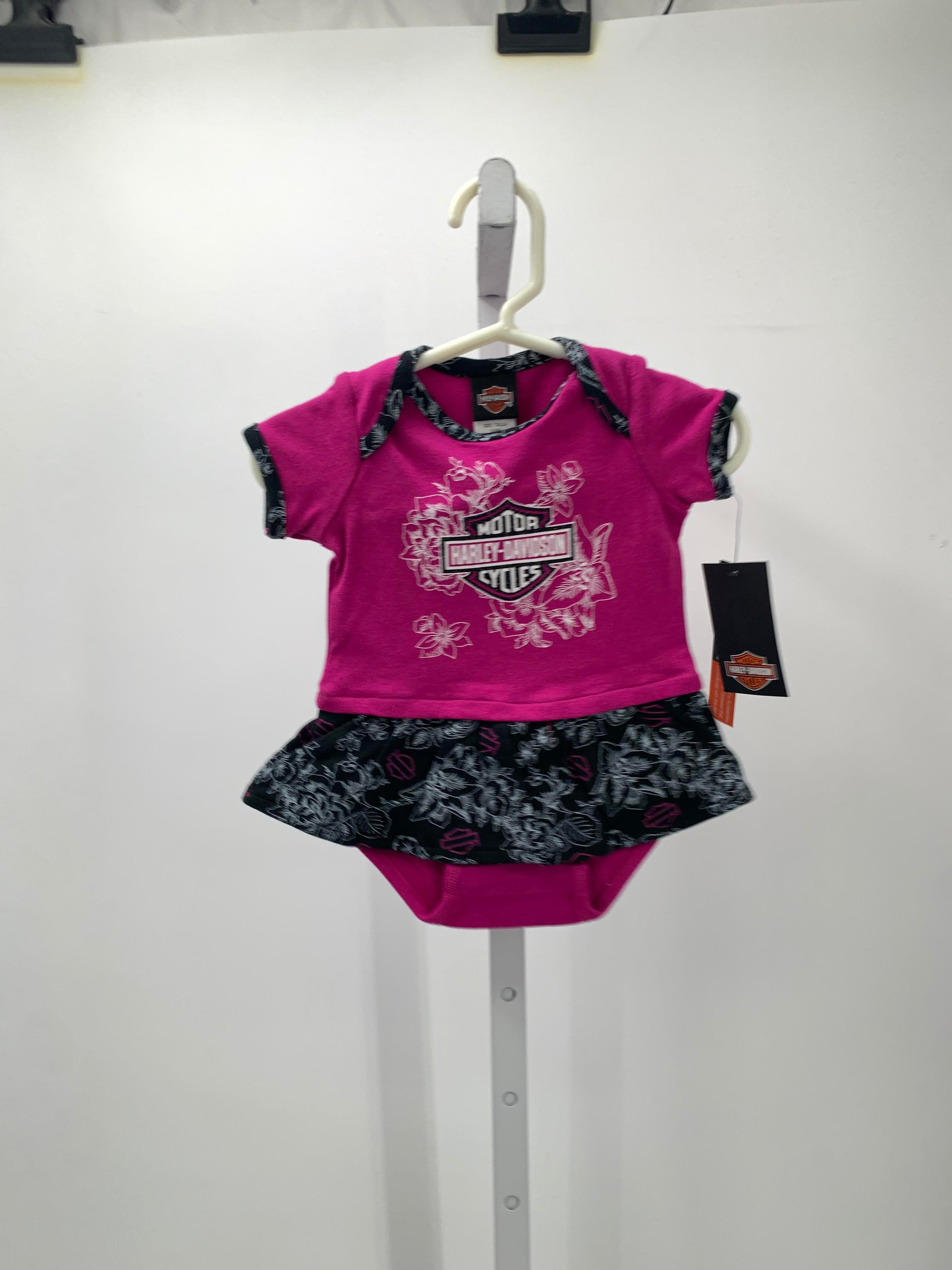 Harley-Davidson Size 3-6 Months Girls Short Sleeve Shirt