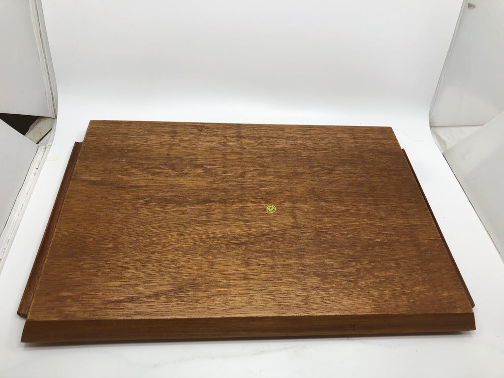 VTG-STYLE BIRD INLAID WOODEN TRAY.