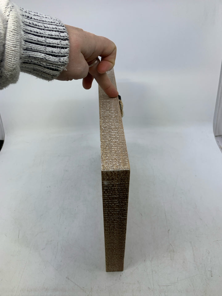 EMBROIDERED LOVE LIVES HERE NAVY BLUE BACKGROUND W/ FLOWERS.