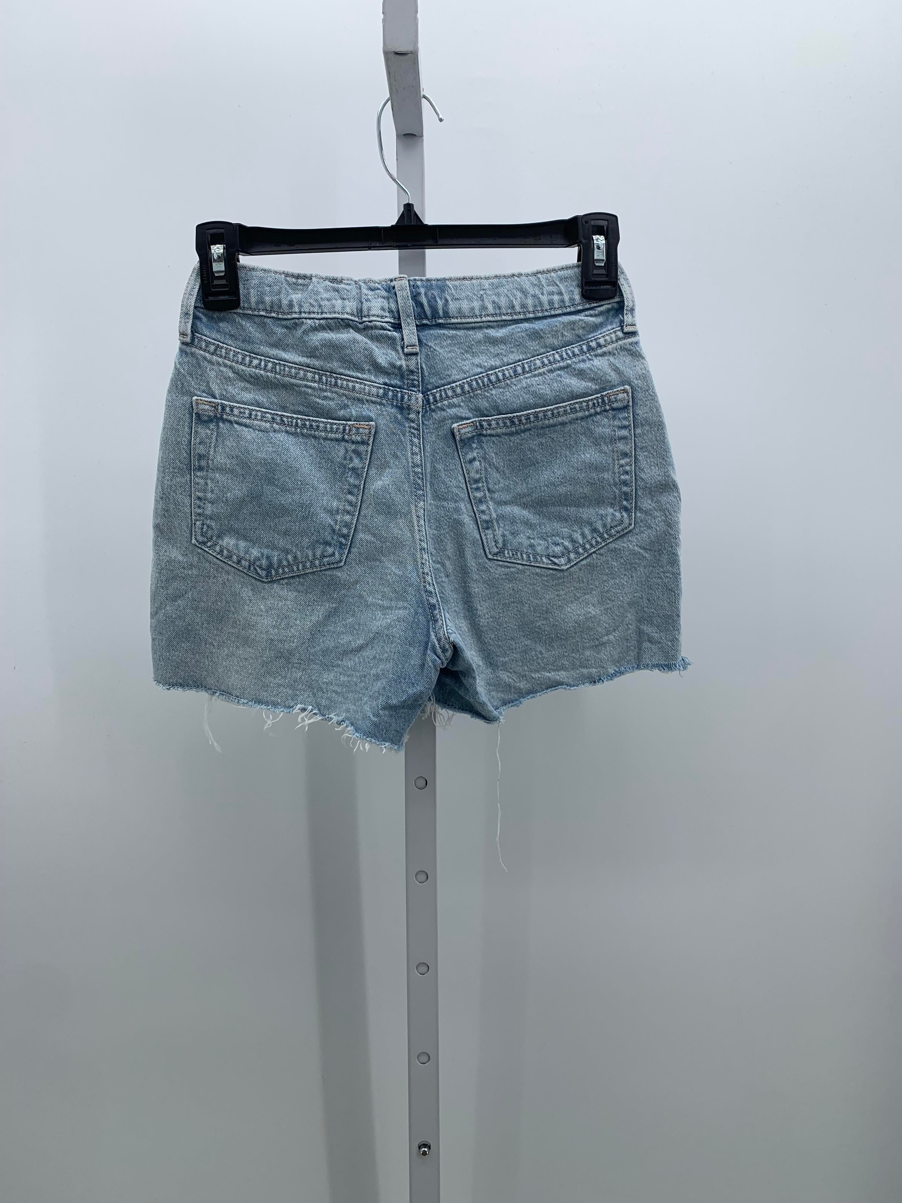 ADJ WAIST MOM JEAN SHORTS
