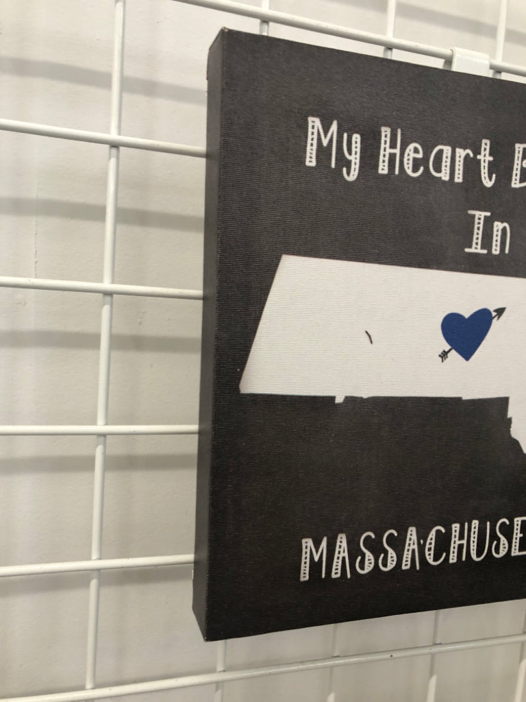 "My heart belongs in Mass" CANVAS.