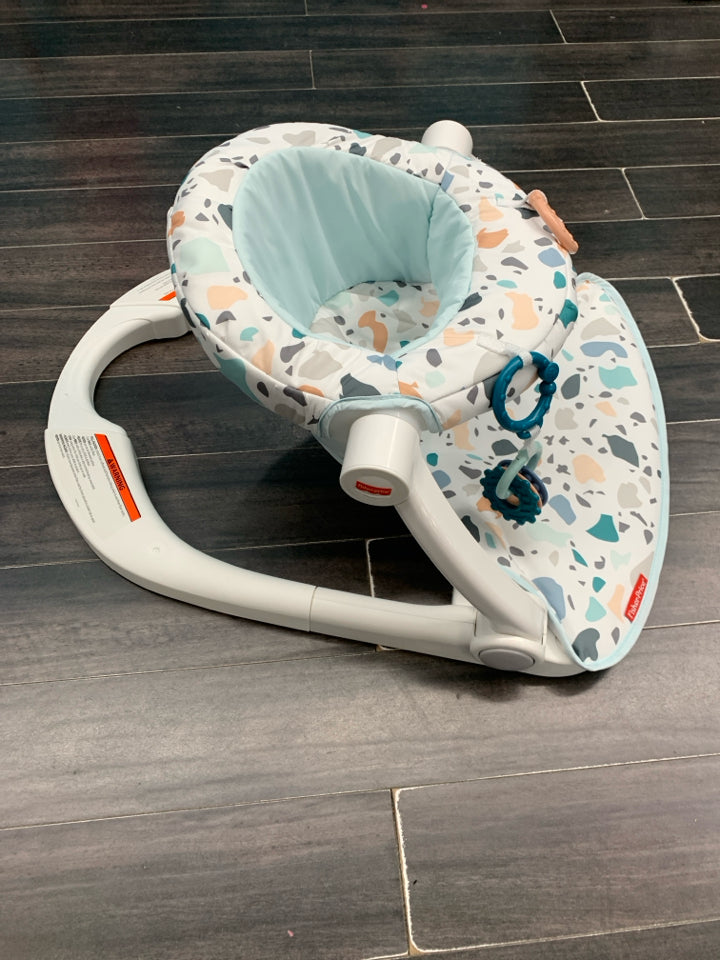 Fisher-Price Portable Baby Chair Sit-Me-Up Floor Seat With Developmental Toys &