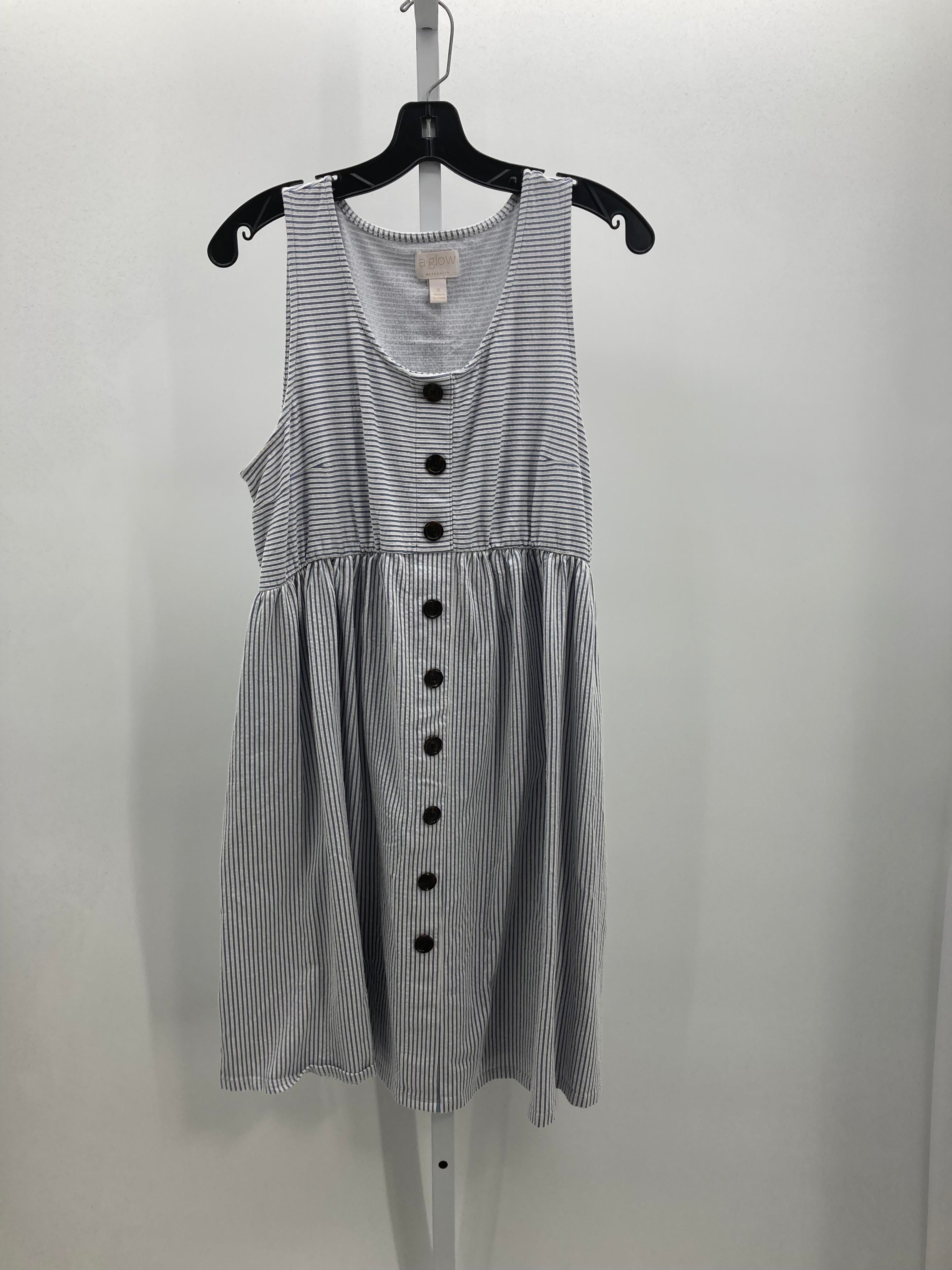 a:glow White Size Extra Large Maternity Sleeveless Dress