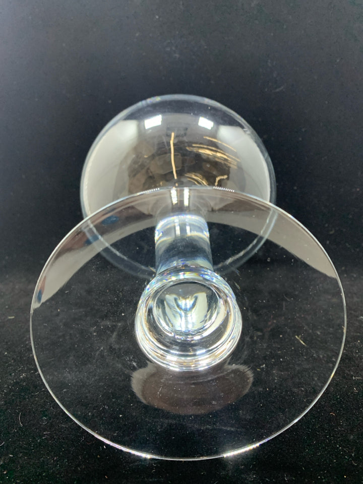 LARGE CLEAR GLASS CHAMPAGNE GLASS DECOR.