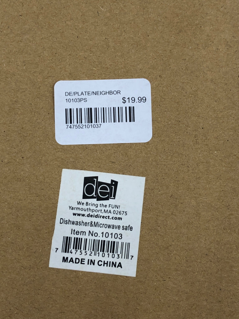 NIB TRAVELING NEIGHBOR PLATE.