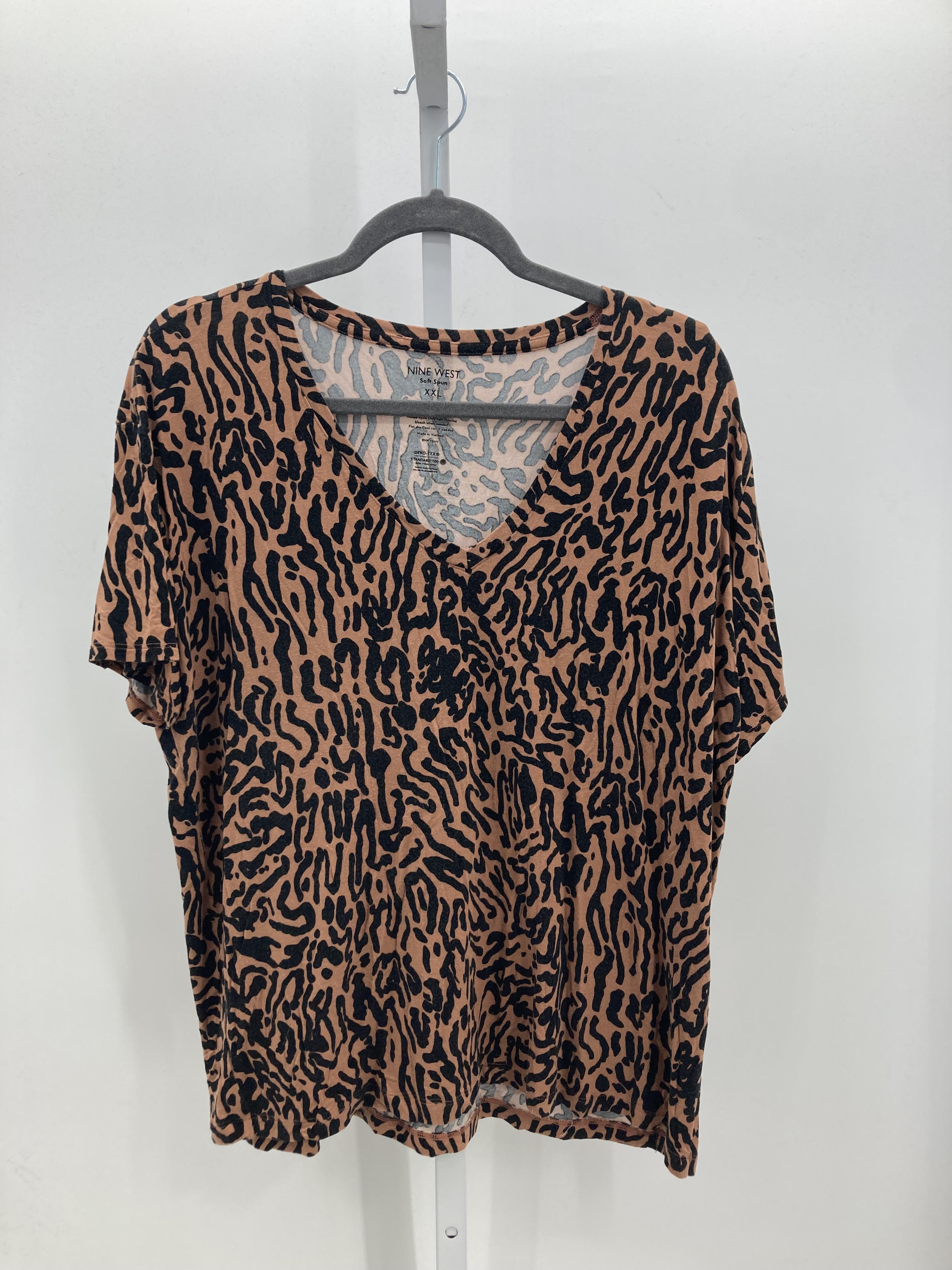 Nine West Size XXL Misses Short Sleeve Shirt