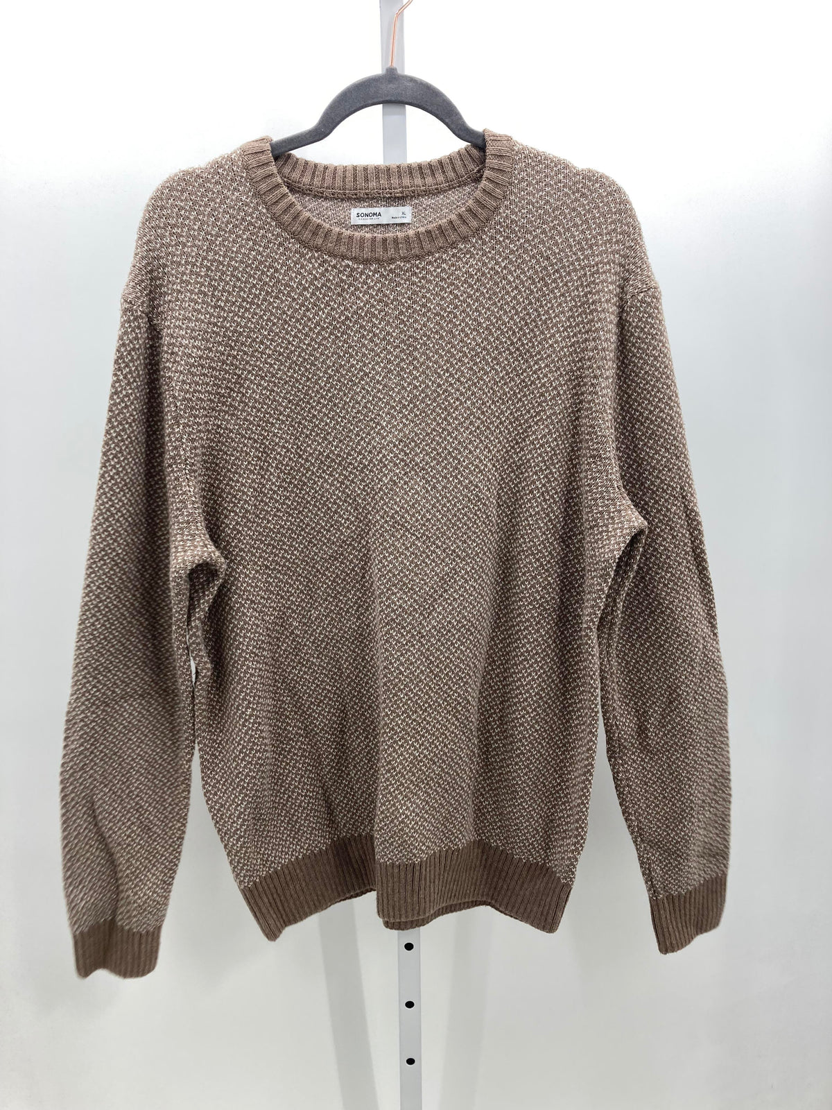 WHITE PATTERN RIBBED