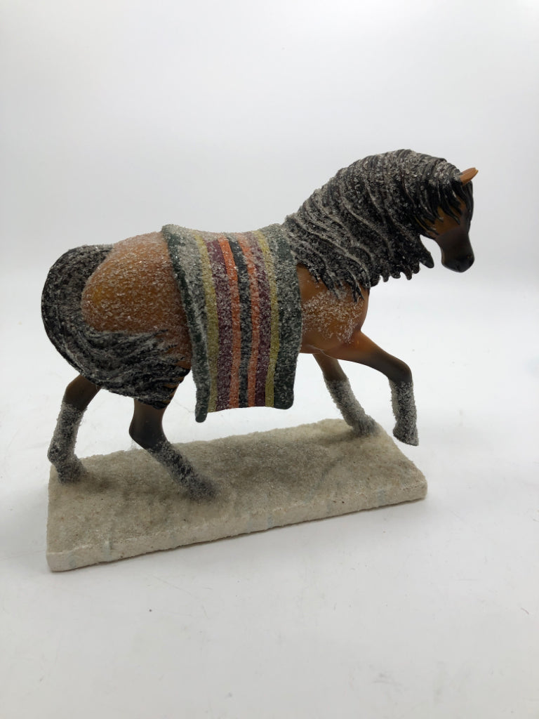 "WOUNDED KNEE" PAINTED PONIES FIGURINE.