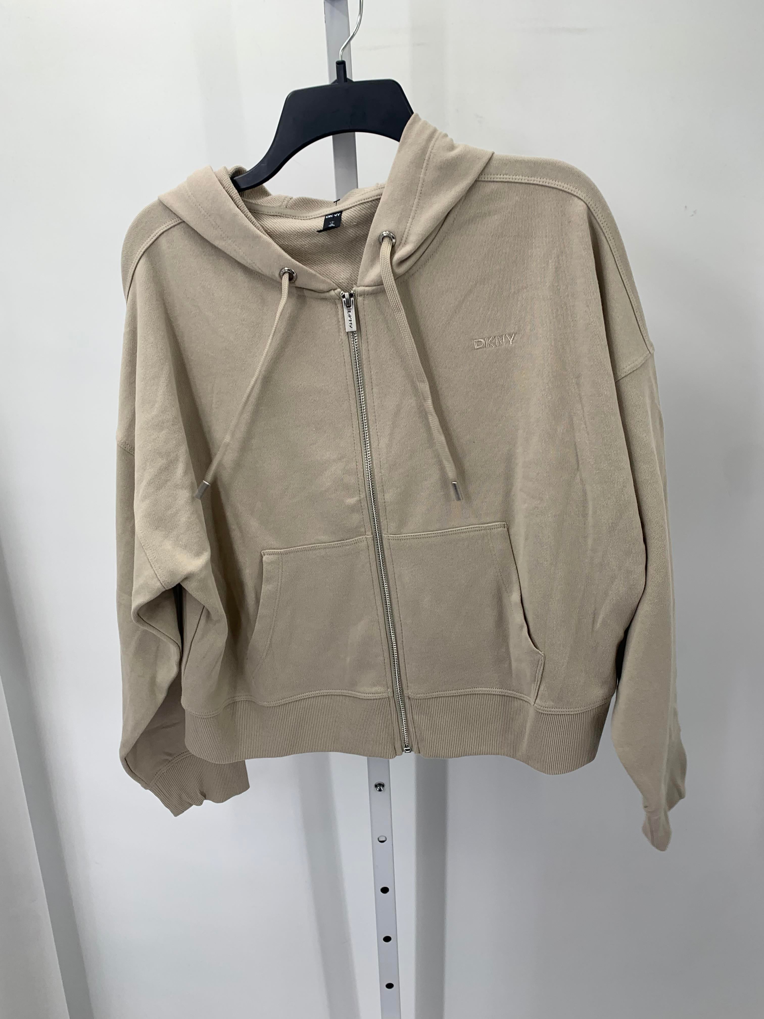 DKNY Size Large Misses Sweat Jacket