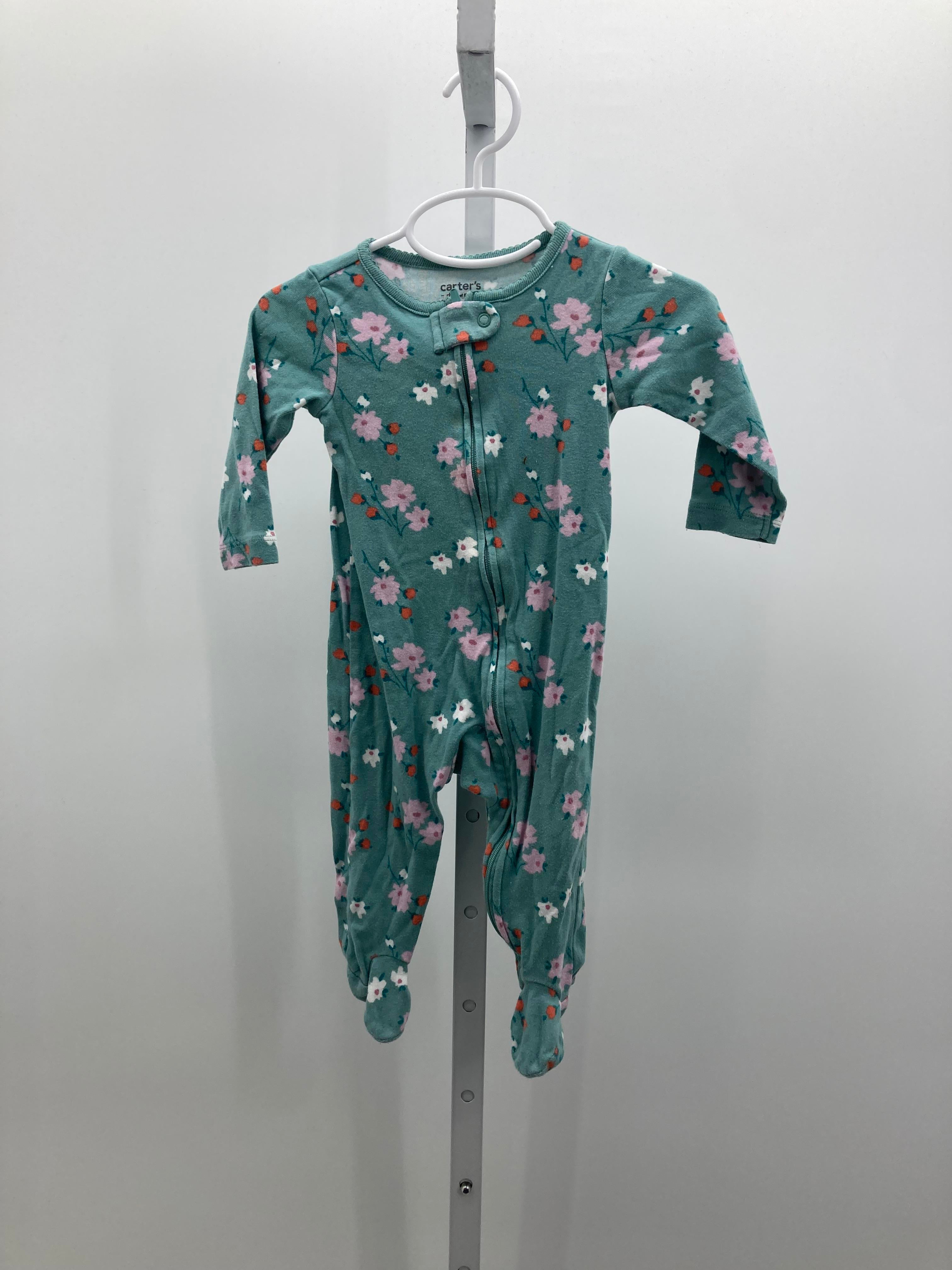 Carters Size 6-9 mon Girls Long Slv. Romper