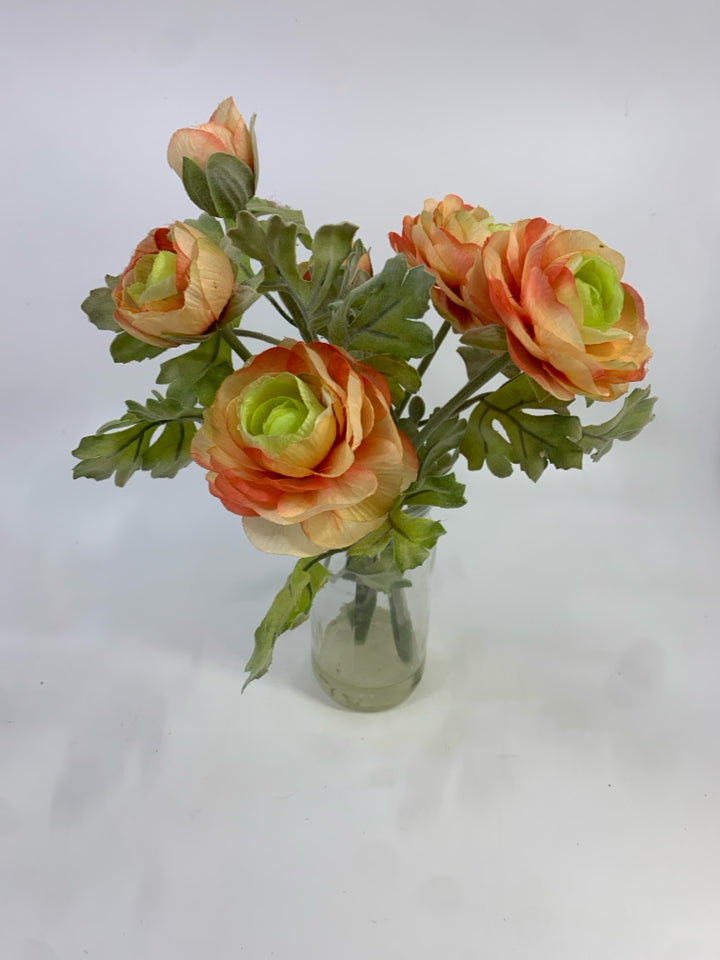 FUZZY LEAF PINK FLORAL ARRANGEMENT THRESHOLD.