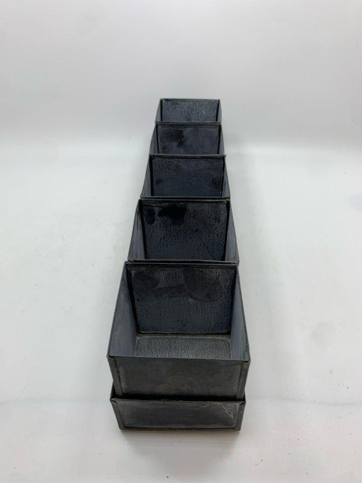 5 SECTION GALVANIZED PLANTER.