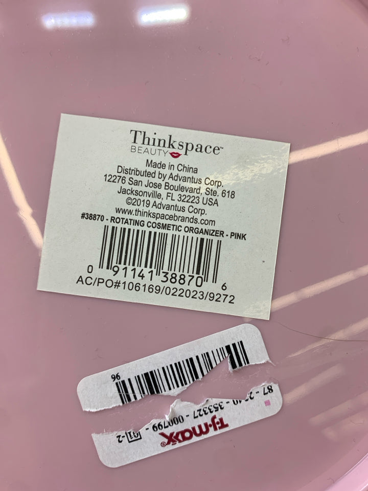 NEW PINK ROTATING BEAUTY ORGANIZER.