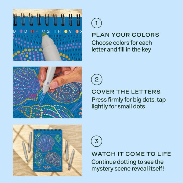 New FlowArt® - Dot-By-Letter, Into the Deep - Metallic Ink