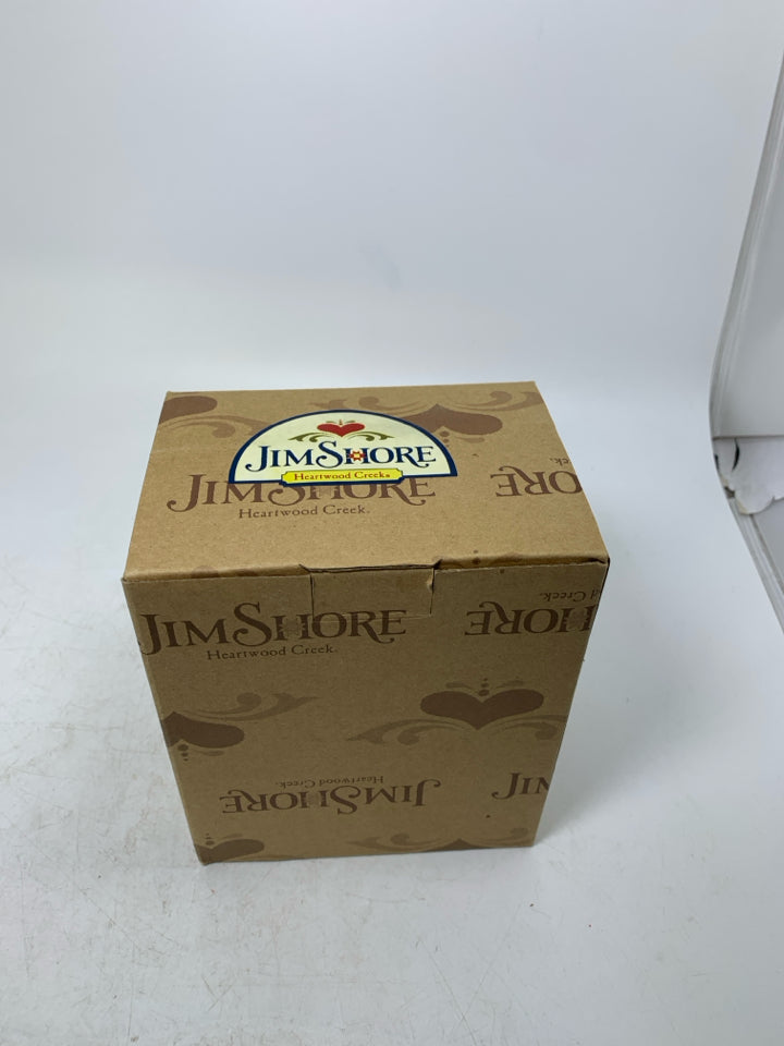 NIB JIM SHORE SANTA TREE RED/GOLD ORNAMENT.