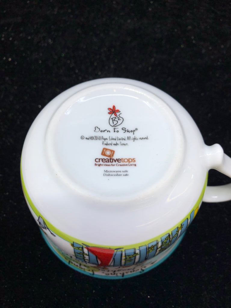 SUNSHINE, FRIENDS TEAL ACCENT MUG.