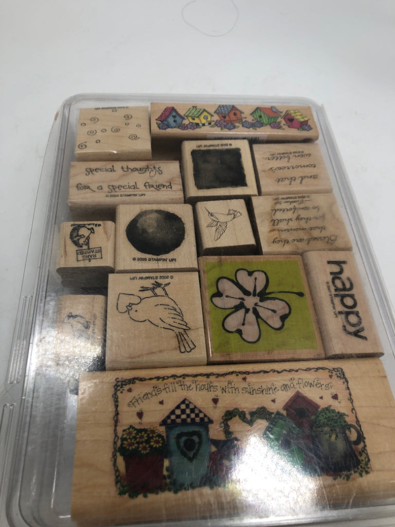 14PC BOX OF STAMPS.