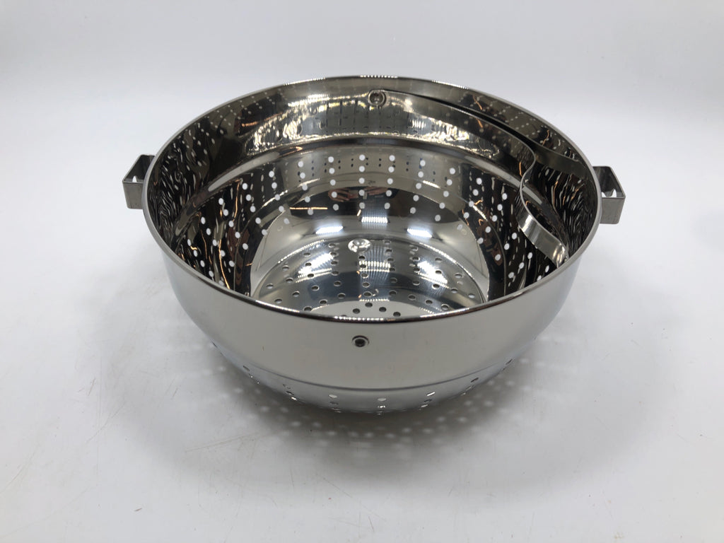 NEW 3PC FABIO VIVIANI STOCK POT/ STRAINER & SKILLET.