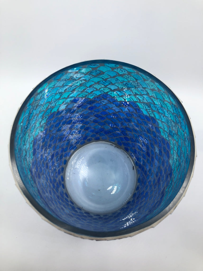BLUE & PURPLE MERMAID TRASH CAN.