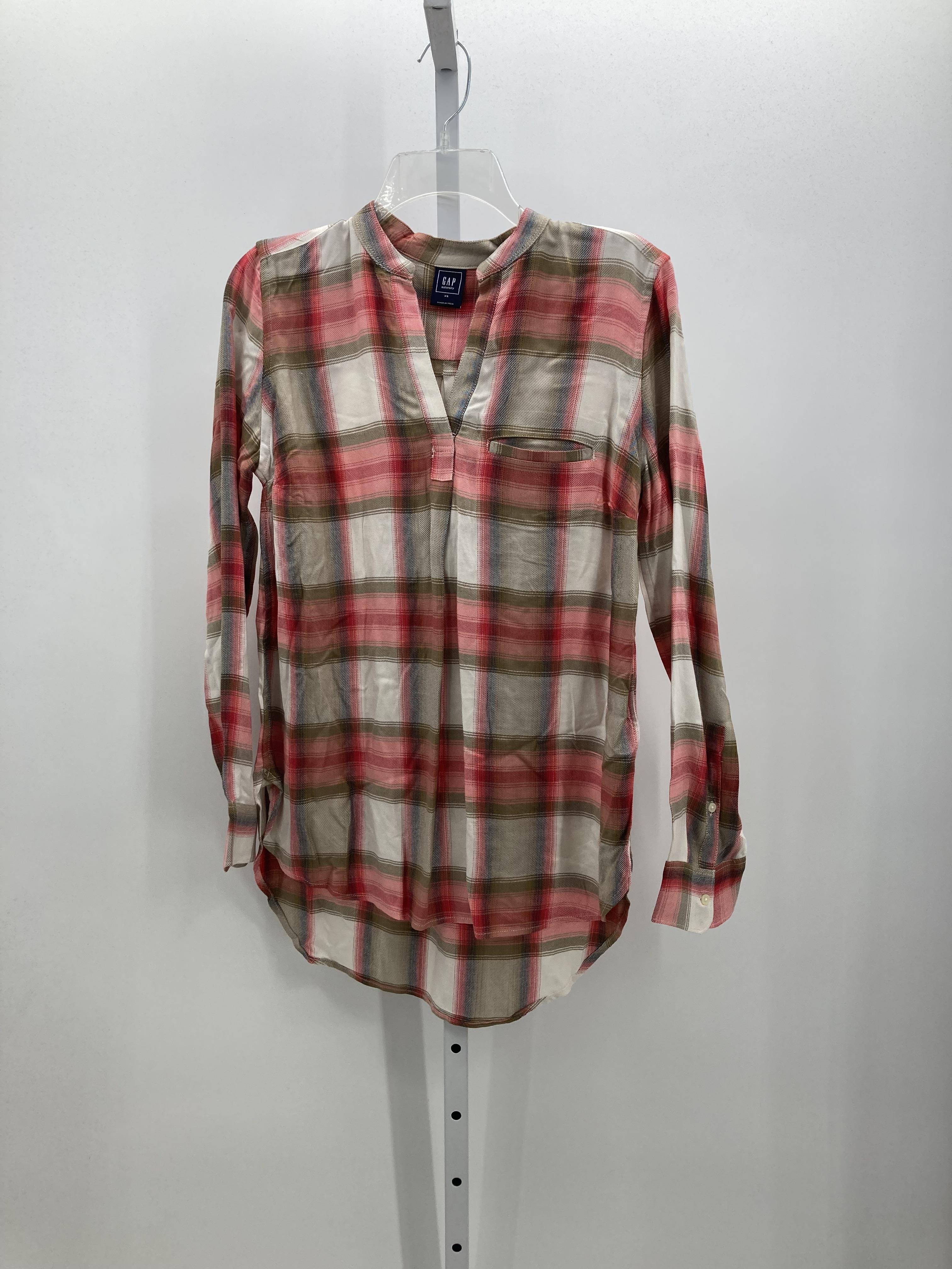 Gap Green Size X Small Maternity Long Sleeve Shirt