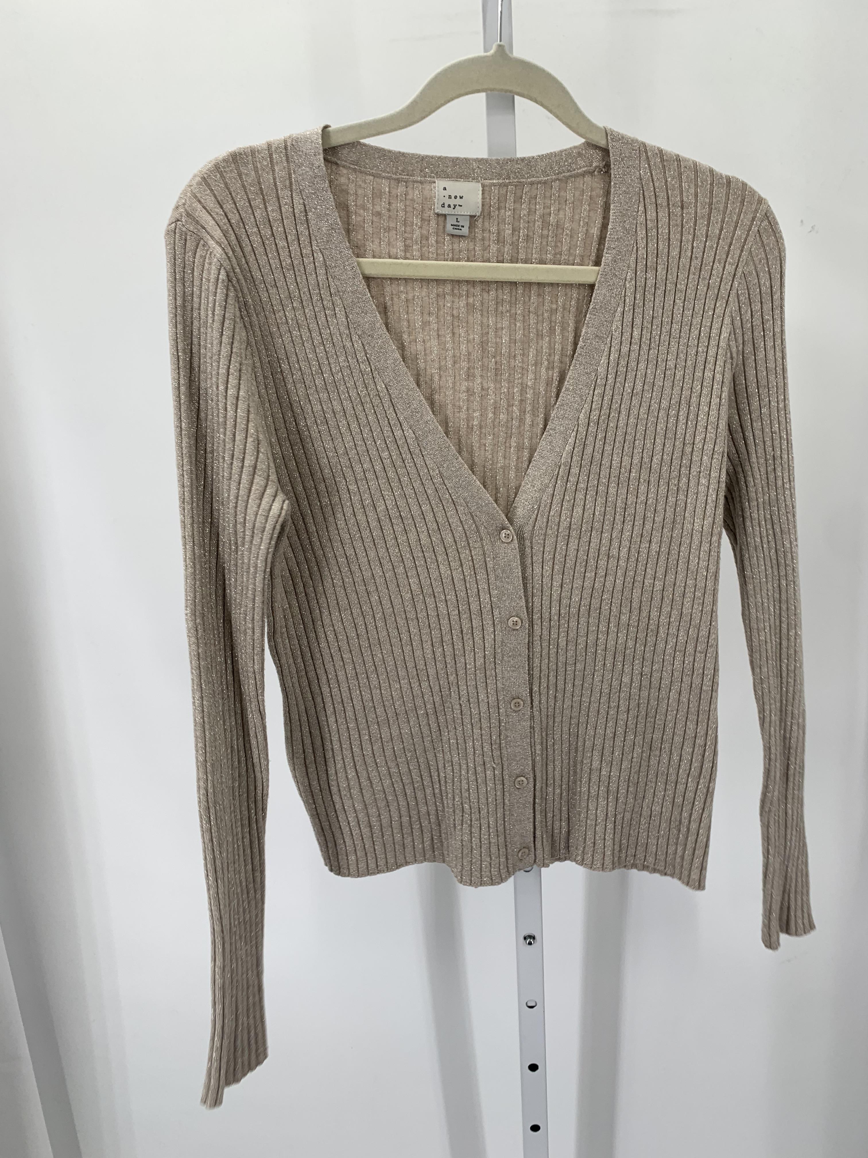 A New Day Size Large Misses Long Slv Sweater