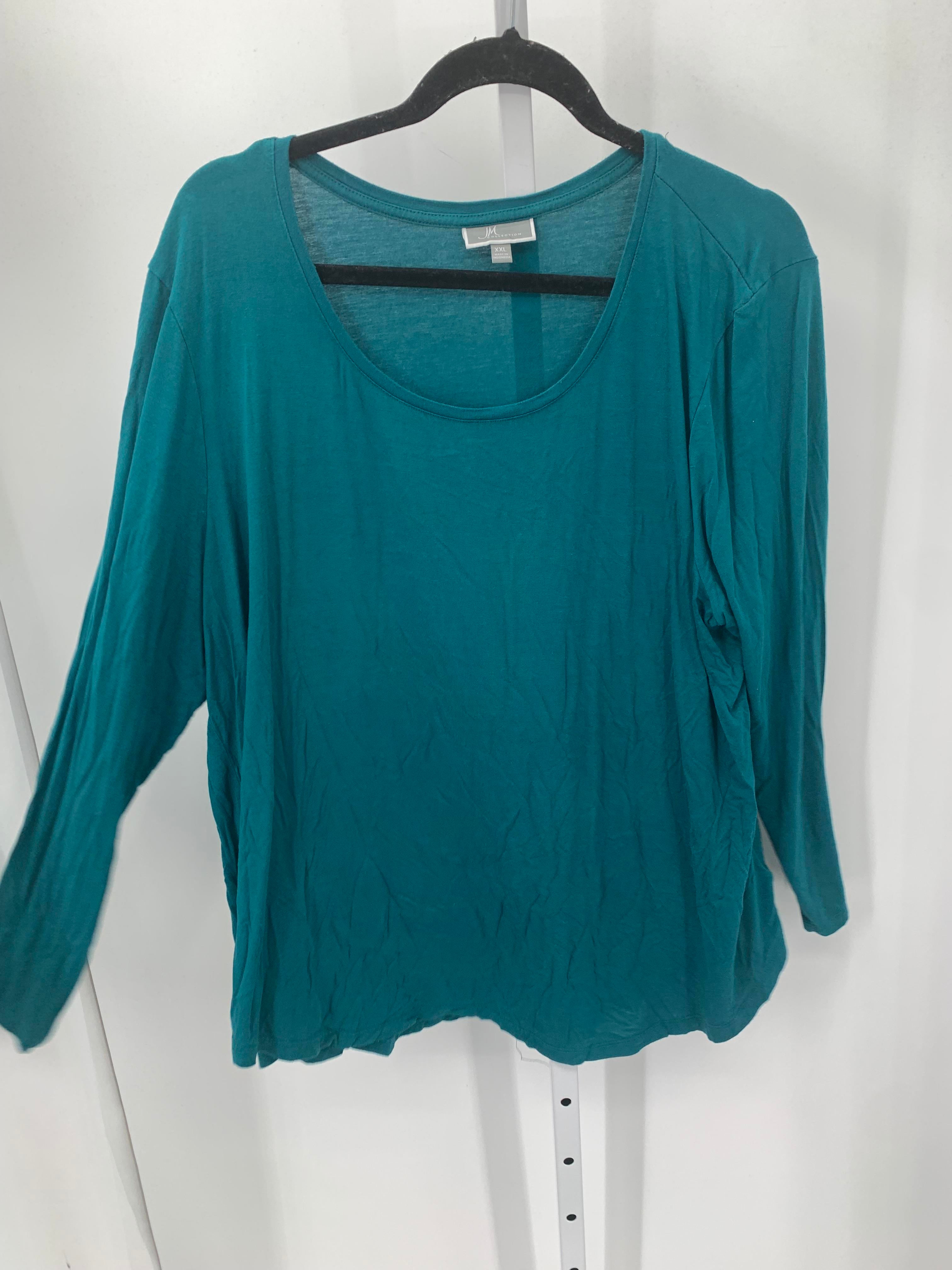 JM Collection Size XXL Misses Long Sleeve Shirt