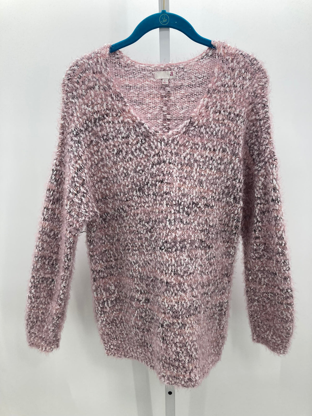 SO Size Large Juniors Long Sleeve Sweater