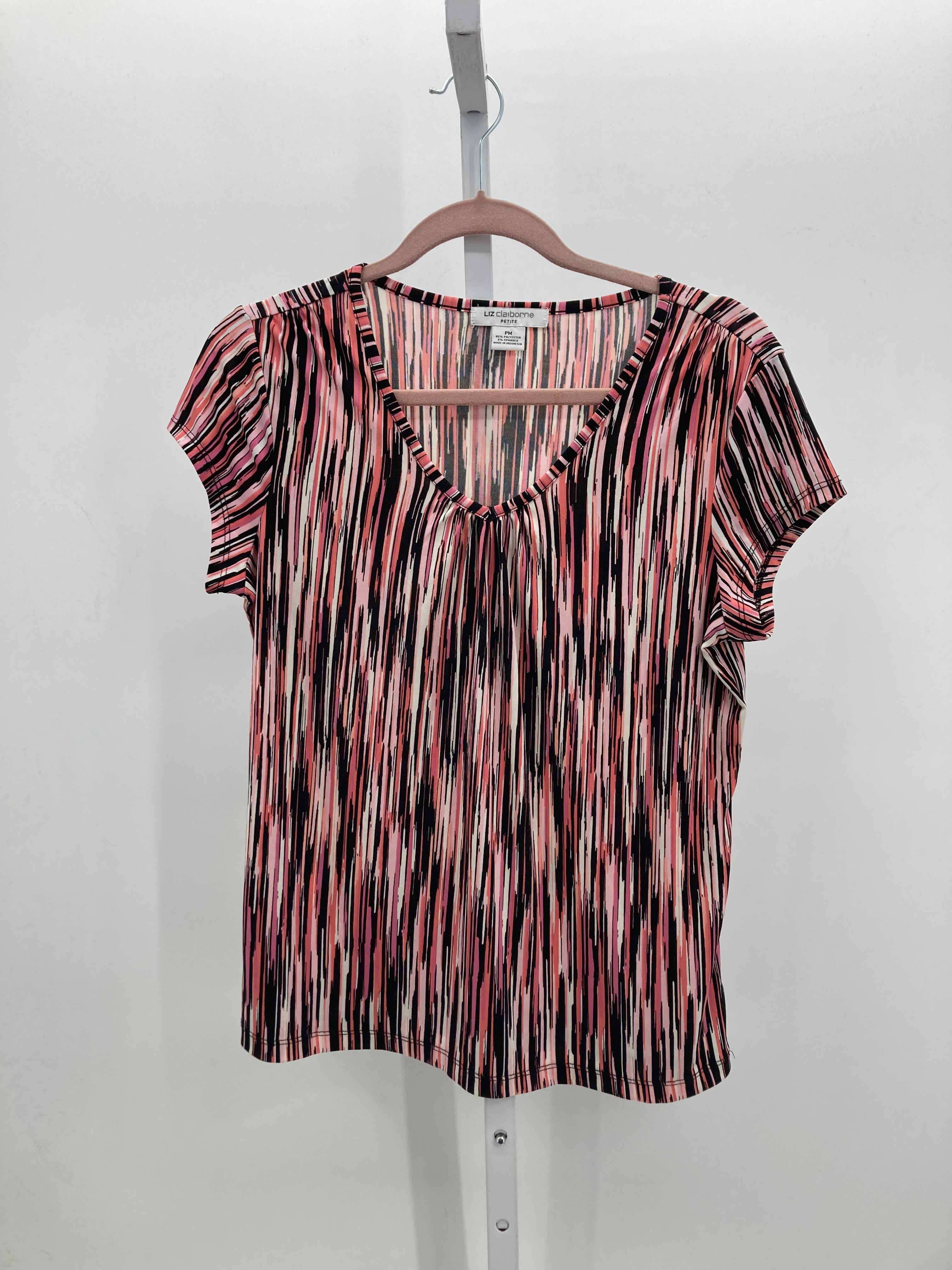 Liz Claiborne Size Medium Petite Petite Short Sleeve Shirt