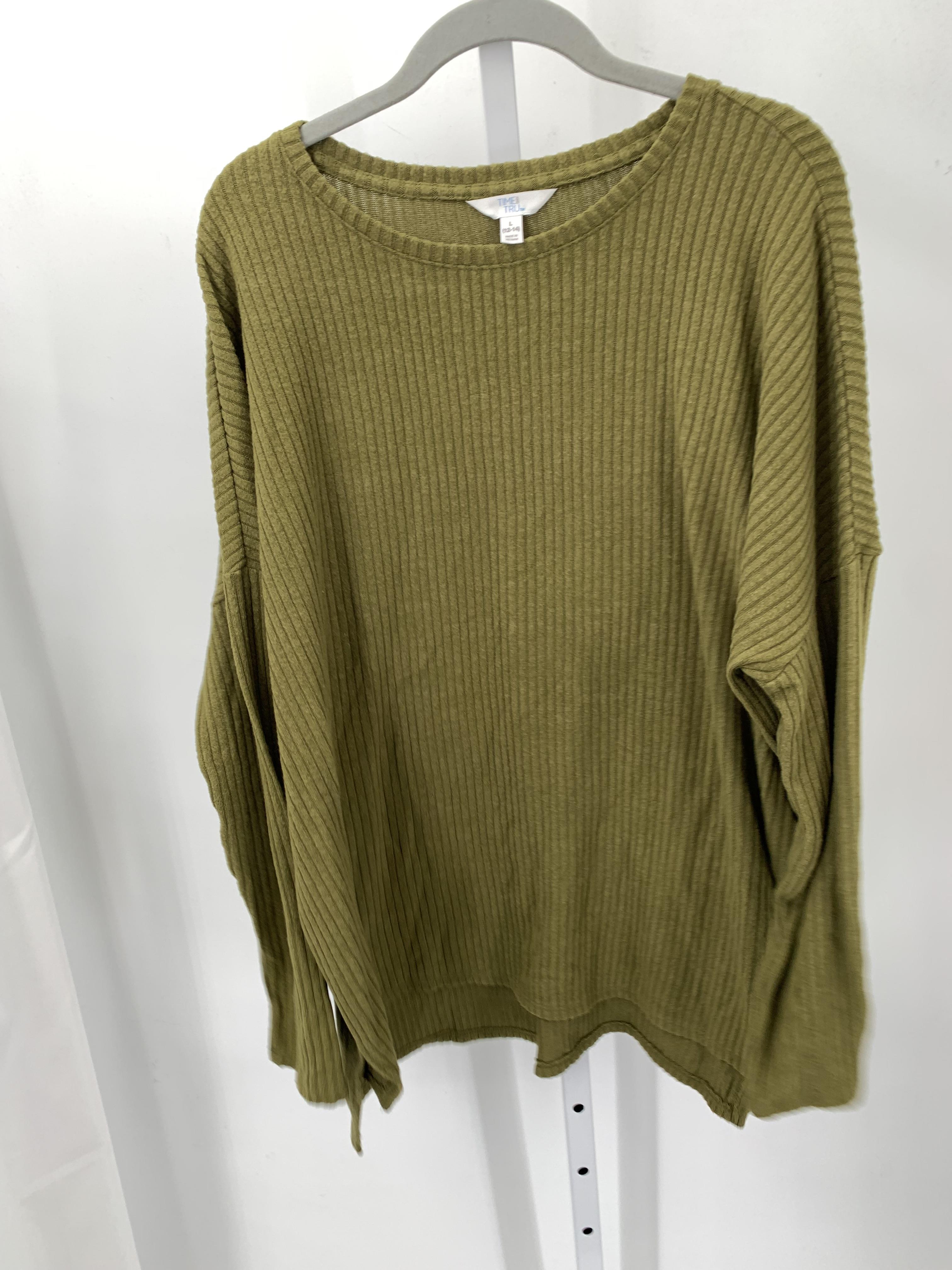 Time and Tru Size Large Misses Long Sleeve Shirt