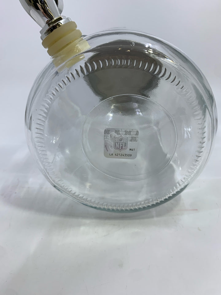 PATRIOTS NFL SUN TEA GLASS JAR IN BOX.