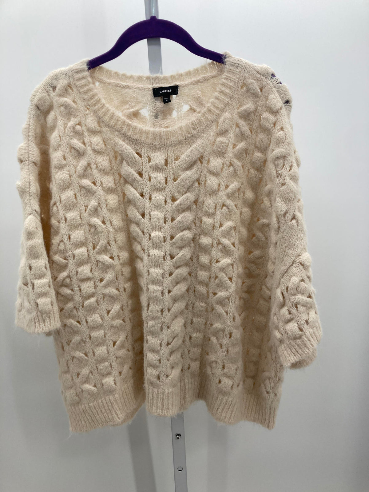 Express Size Extra Large Misses Short Slv Sweater