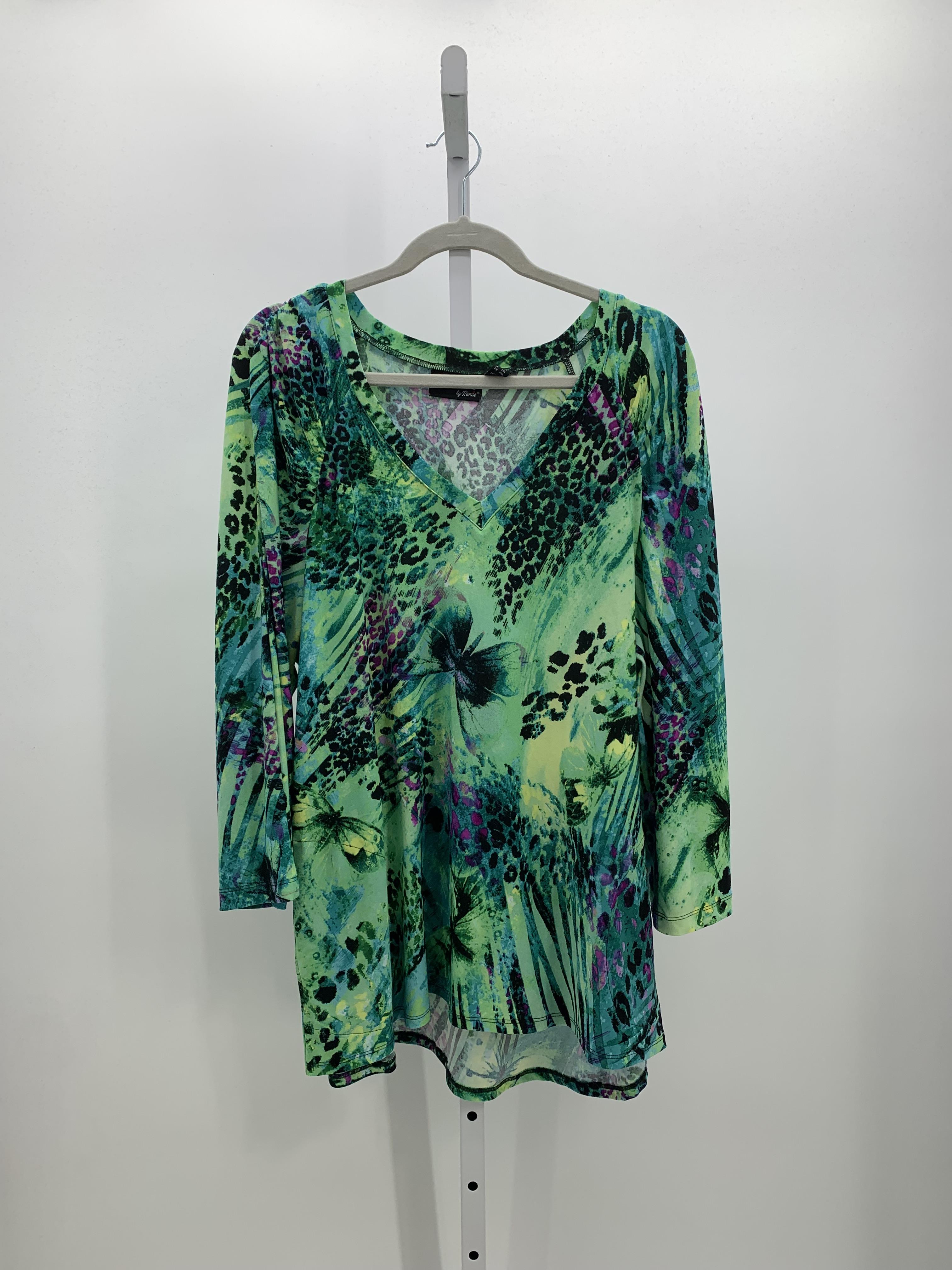 Attitudes Size 1X Womens 3/4 Sleeve Shirt
