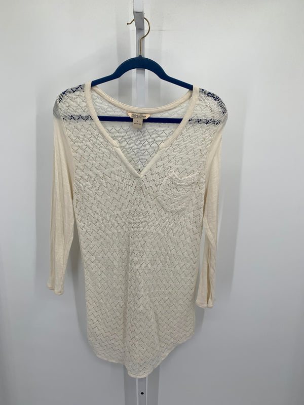 Lucky Brand Size Large Misses Long Sleeve Shirt